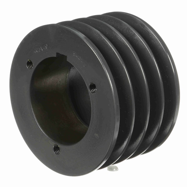 4 Groove Cast Iron Bushed Bore Multiple Sheave, 4Q5V49